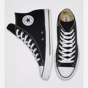 Converse All Star black high tops, W10, excellent condition